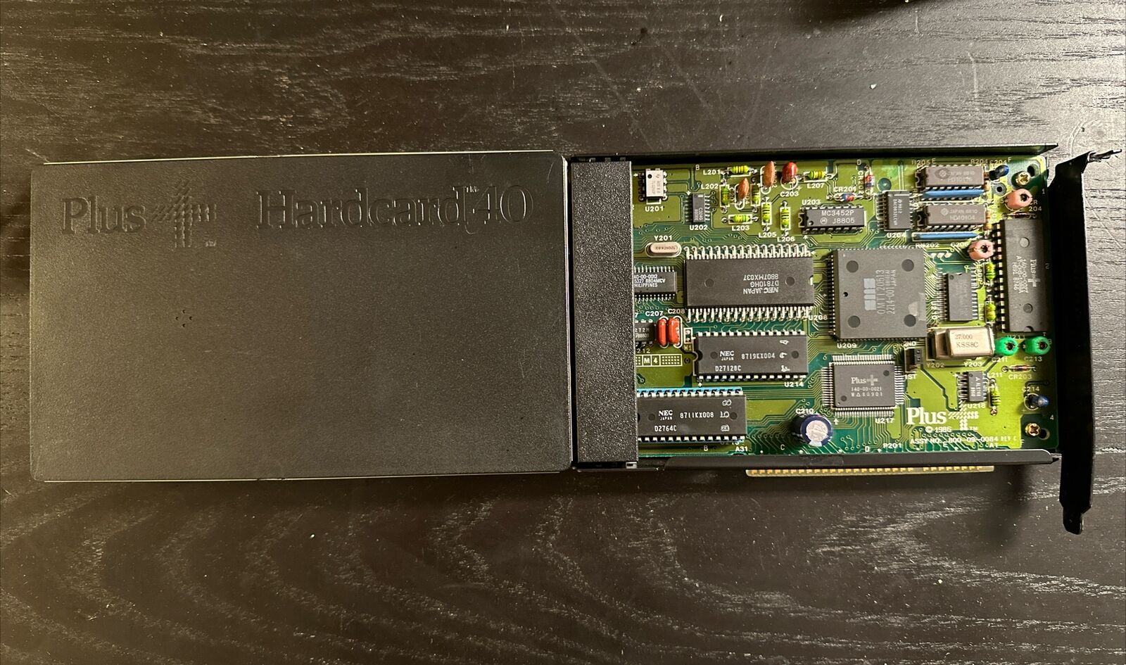 Quantum Plus+ Hardcard40 40MB 8-Bit ISA Hard Drive Card 1986 800-09-0084 Rev C