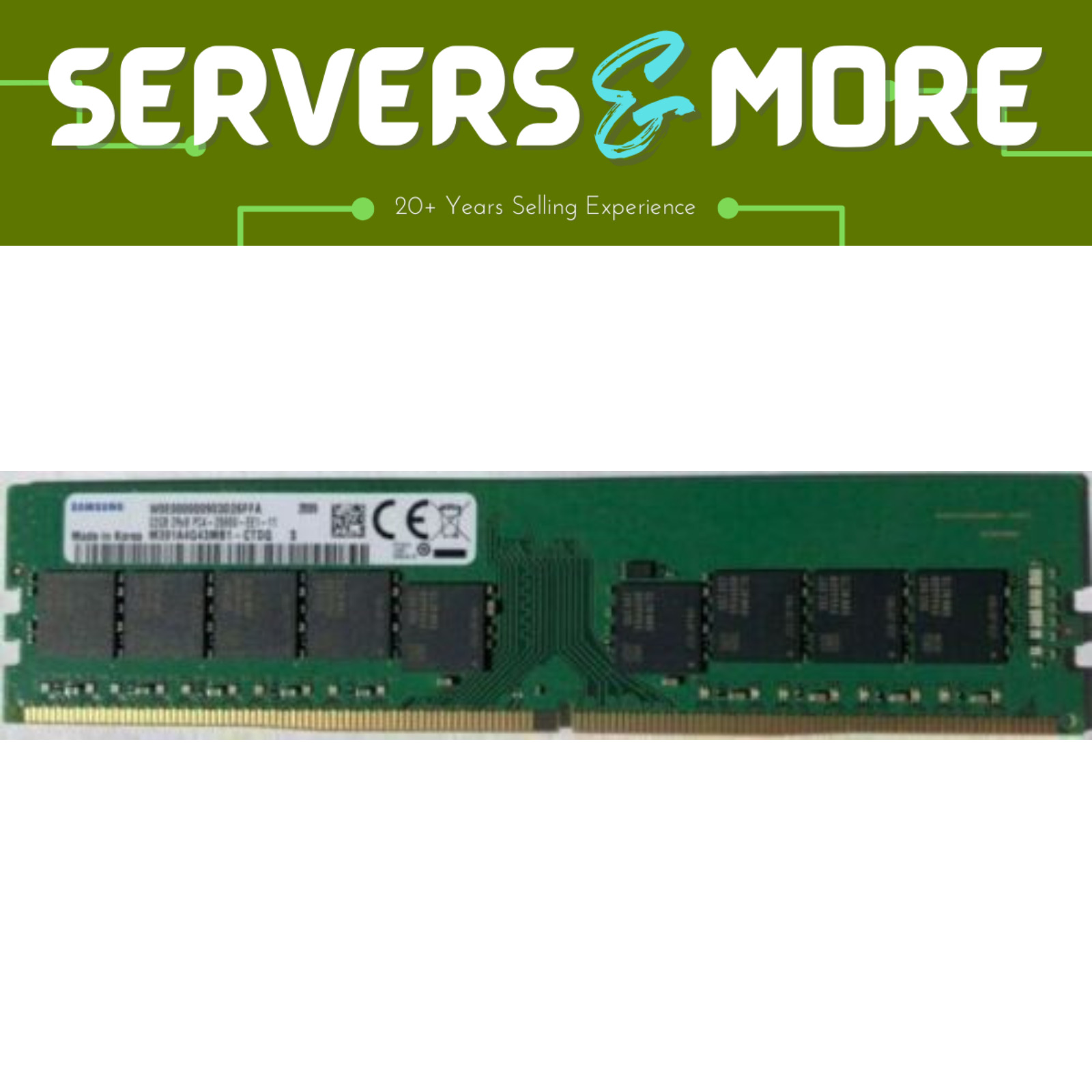 Samsung 32GB 2666MHz DDR4 ECC Unbuffered M391A4G43MB1-CTDQ Memory Xeon E/Ryzen