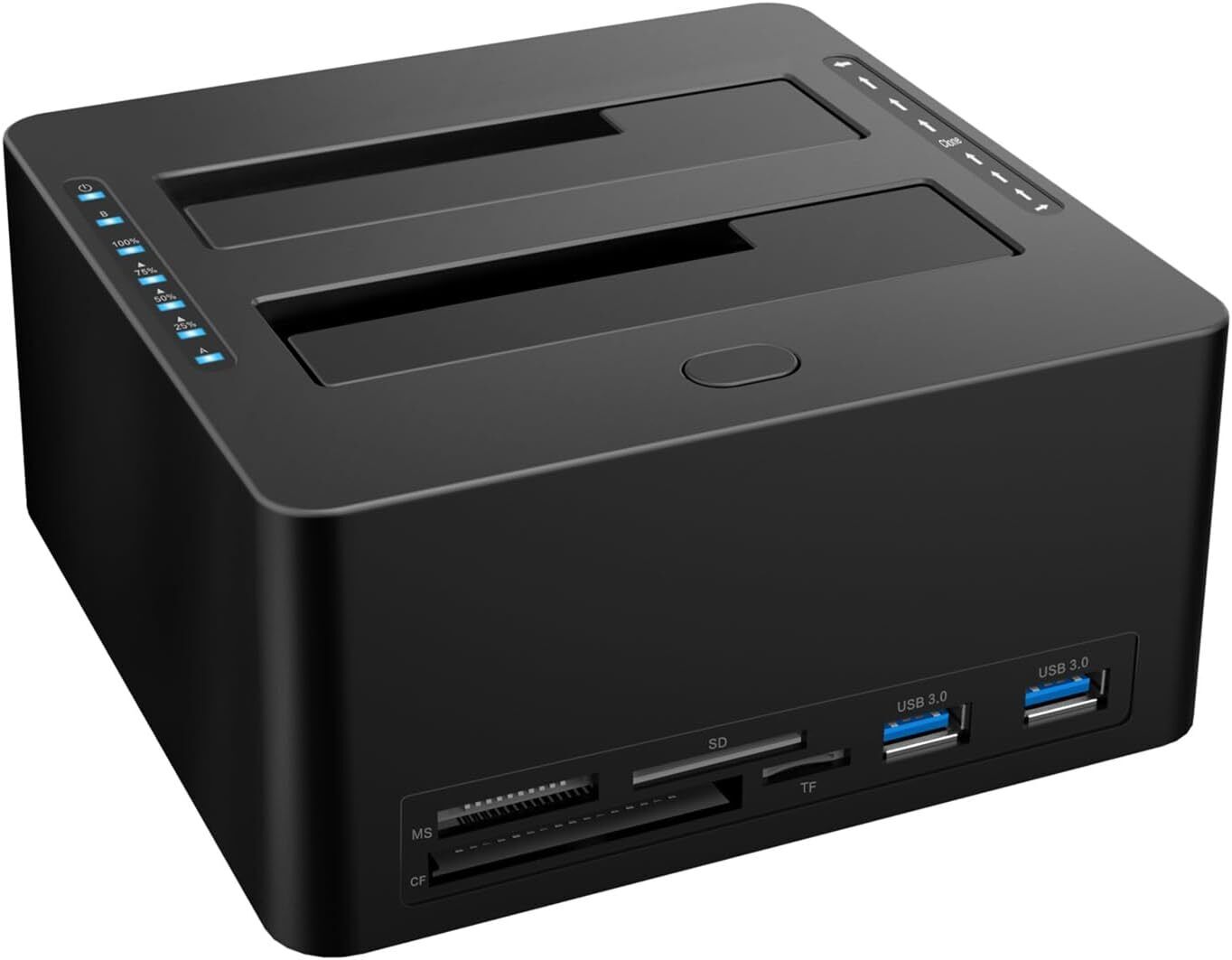 SATA to USB 3.0 Dual-Bay Hard Drive Docking Station for 2.5 & 3.5-inch HDD/SSD