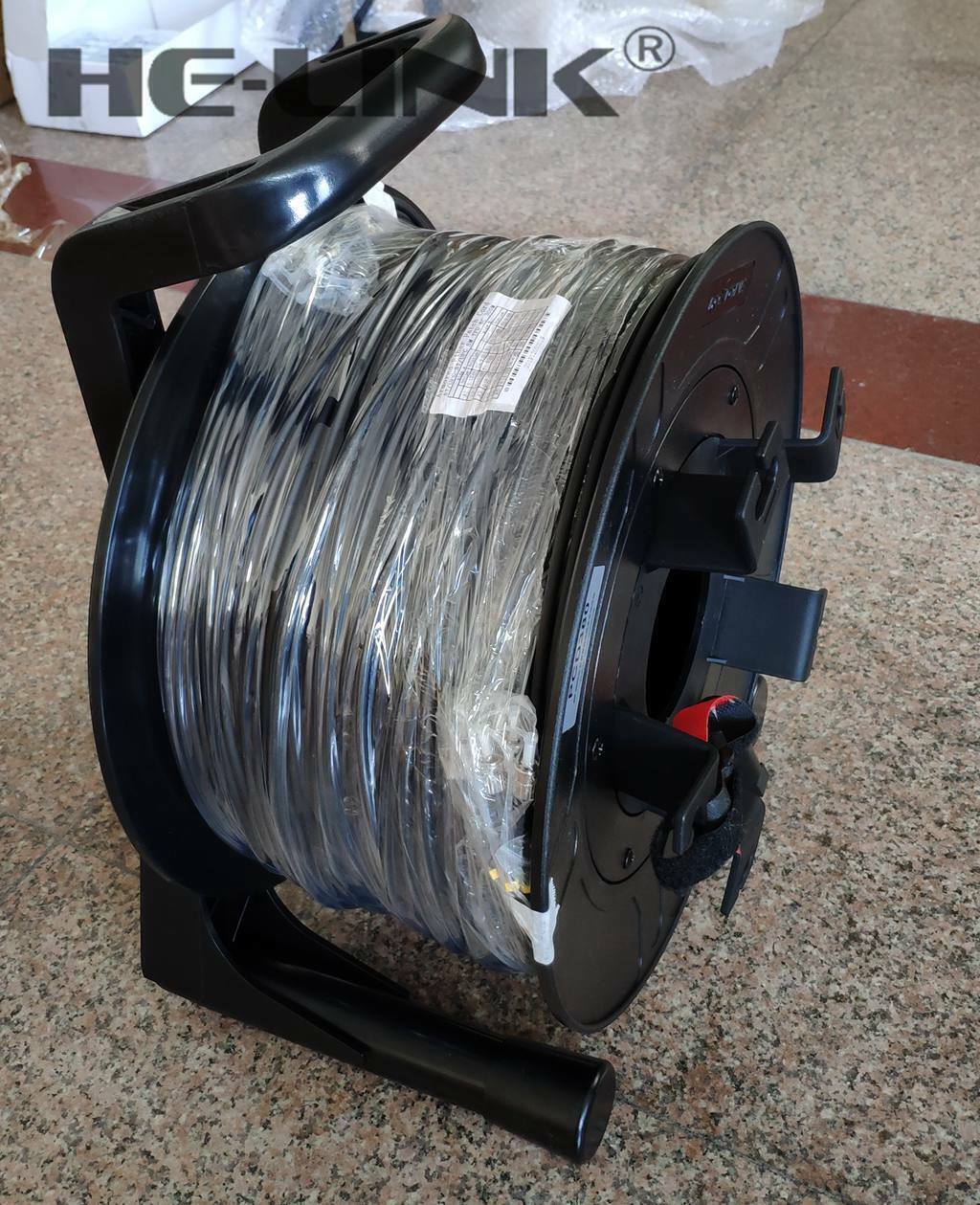 50M ST-ST Outdoor Armored Singlemode 12 Strands with Fiber Tactical Cable Reel