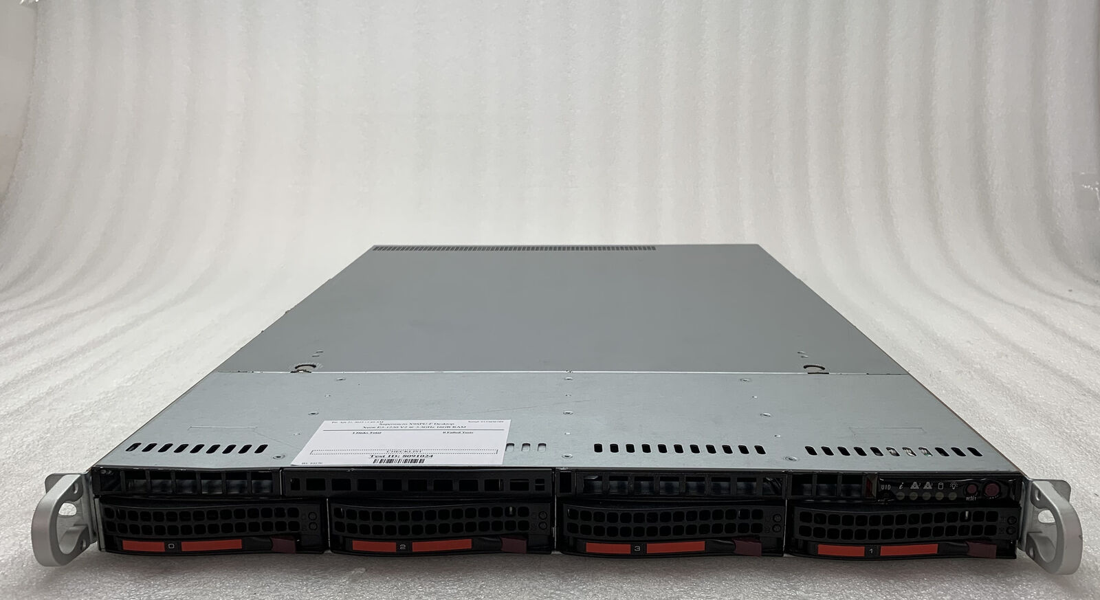 Supermicro CSE-815 X9SPU-F 1U Server Xeon E3-1230 V2 3.3GHz 16GB RAM 256GB HDD