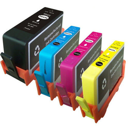 4 Non-OEM 364XL 364 Use in For HP Photosmart 5520 5524 6520 Ink Cartridges