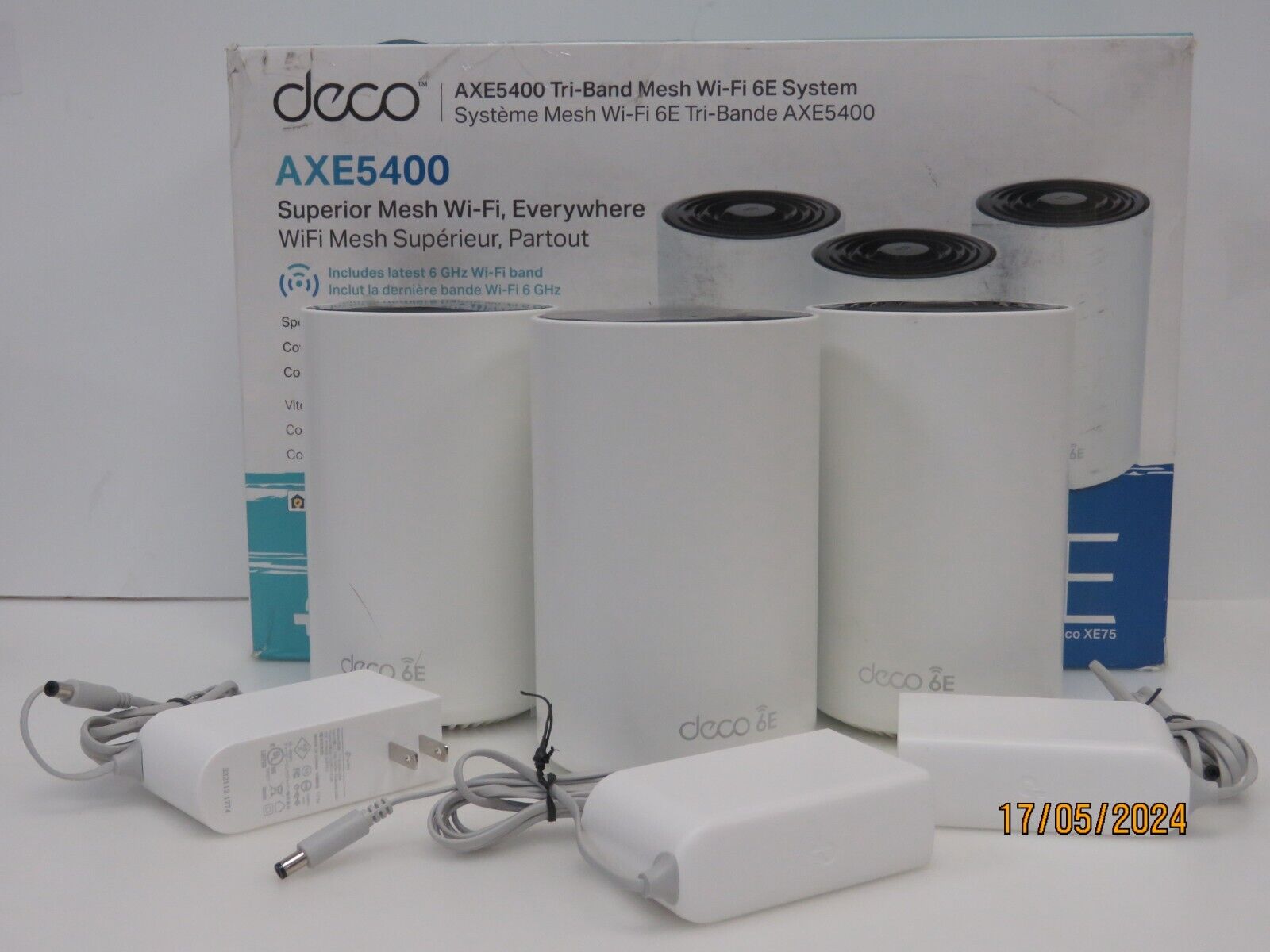 TP-Link Deco XE75 Pro AXE5400 Whole Home Mesh Wi-Fi 6E System - 3 Pack [E227]