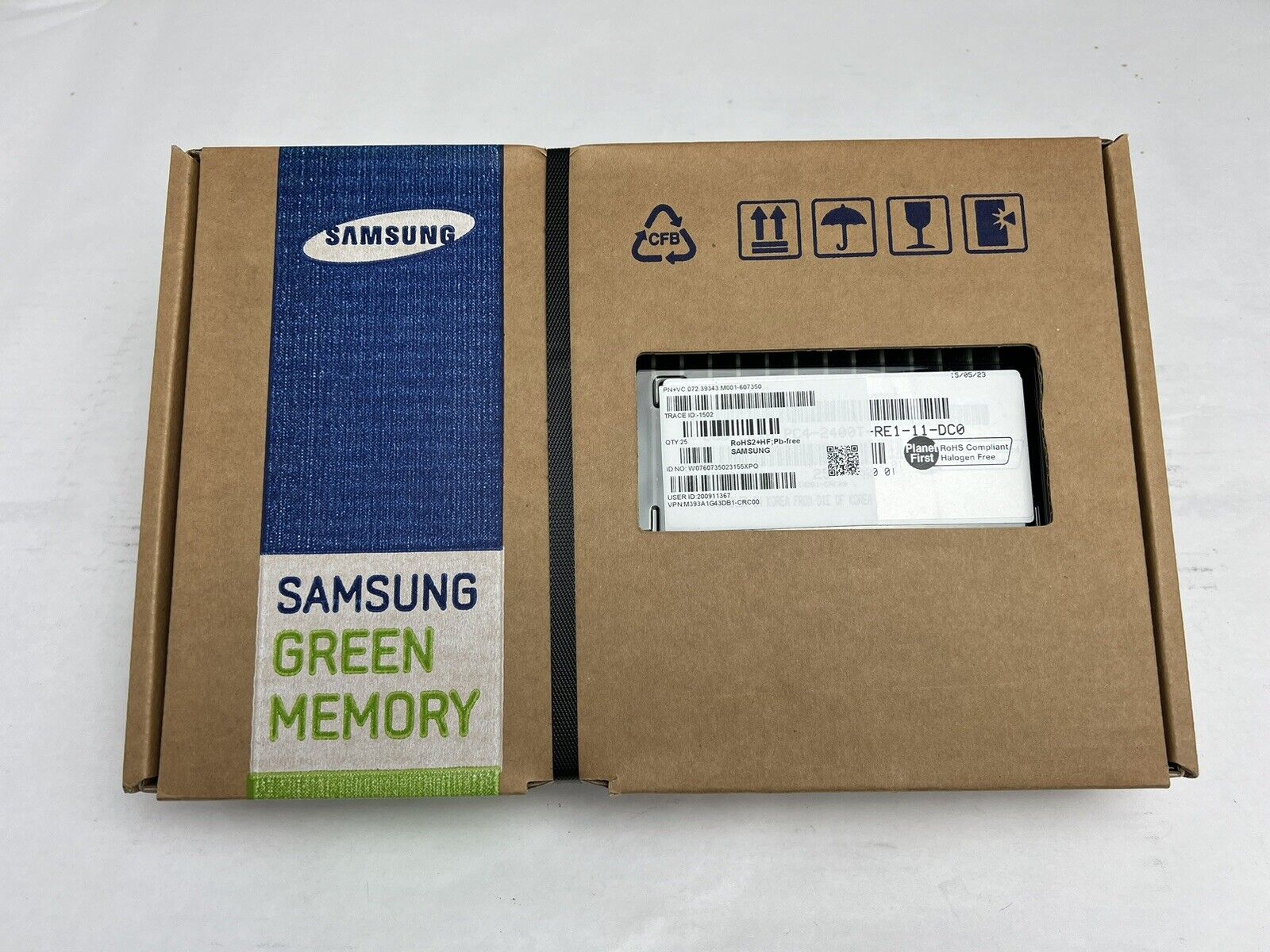 Lot of 25 Samsung M393A1G43DB1-CRC 8GB DDR4-2400T Registered DIMM Server Memory