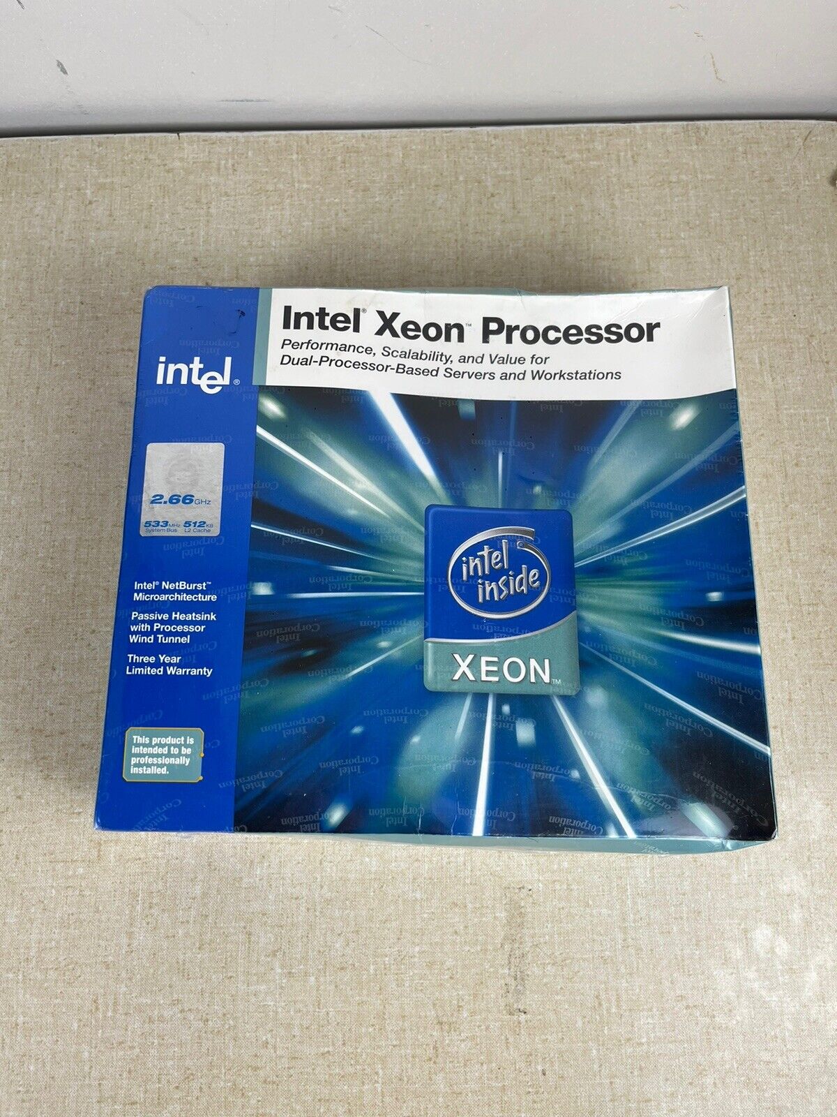 Intel Xeon Processor 2.66 Ghz 533 mhz 512kb L2 Cache
