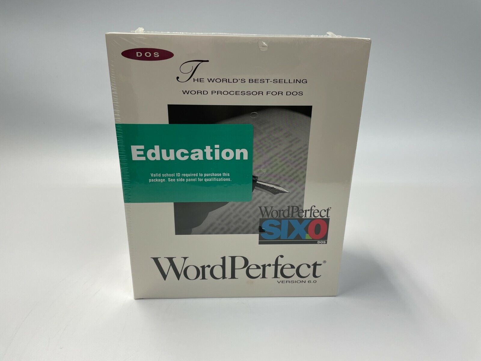 Vintage WordPerfect 6.0 Education Edition Six.O DOS Word Processor - UNOPENED