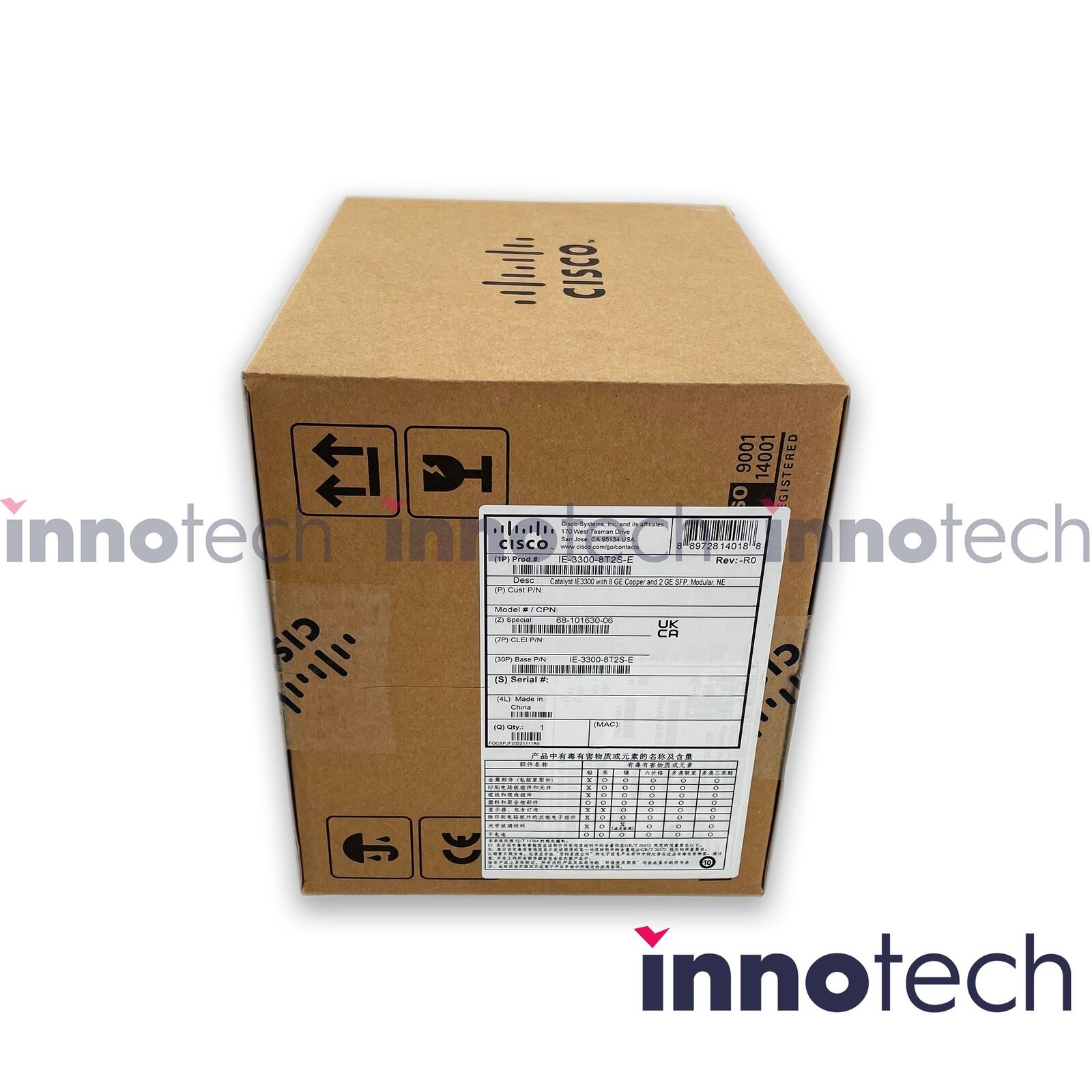 Cisco IE-3300-8T2S-E Industrial Ethernet Switch New Sealed