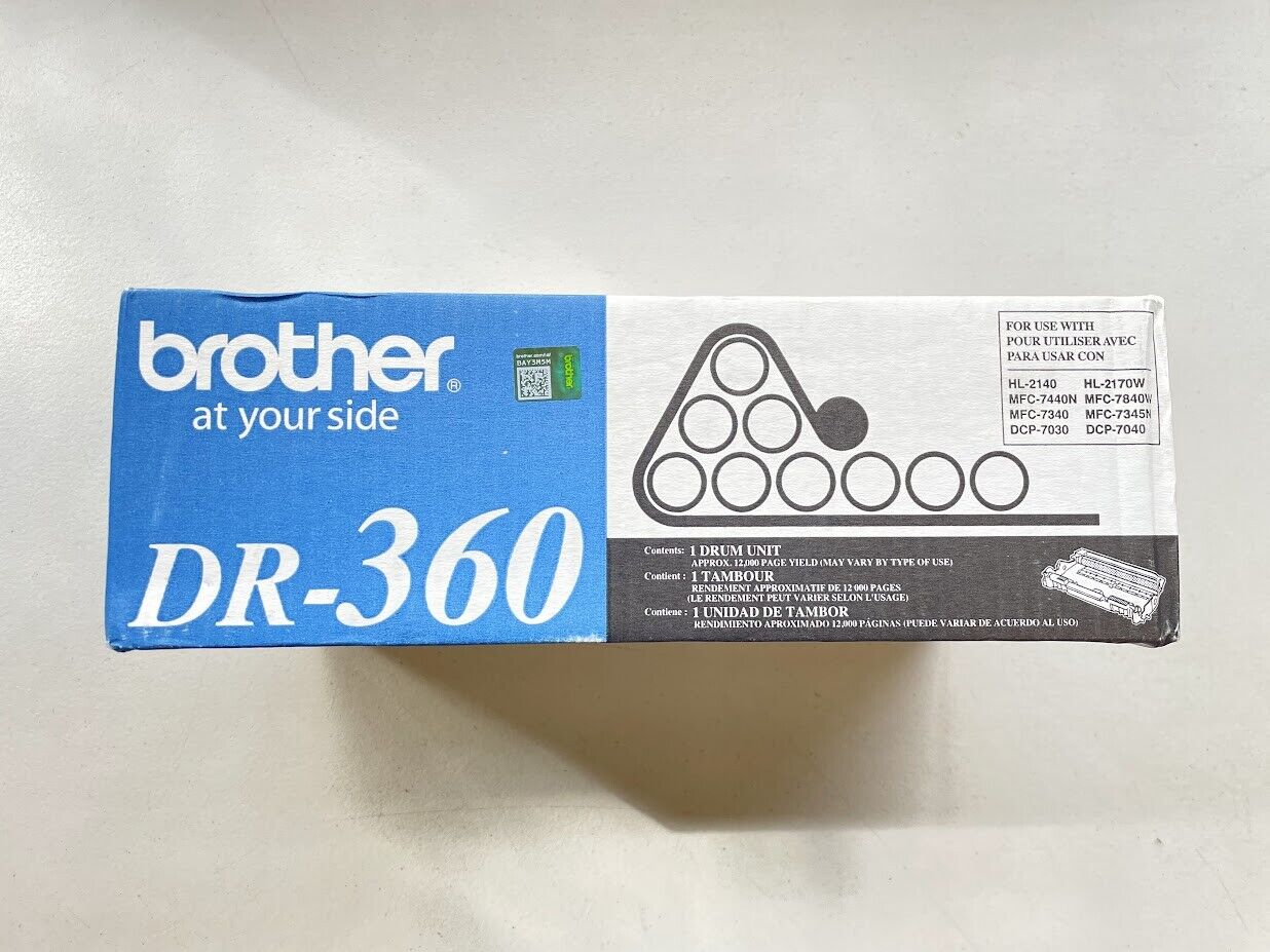 Genuine Brother DR-360 Black Drum Unit Toner Cartridge