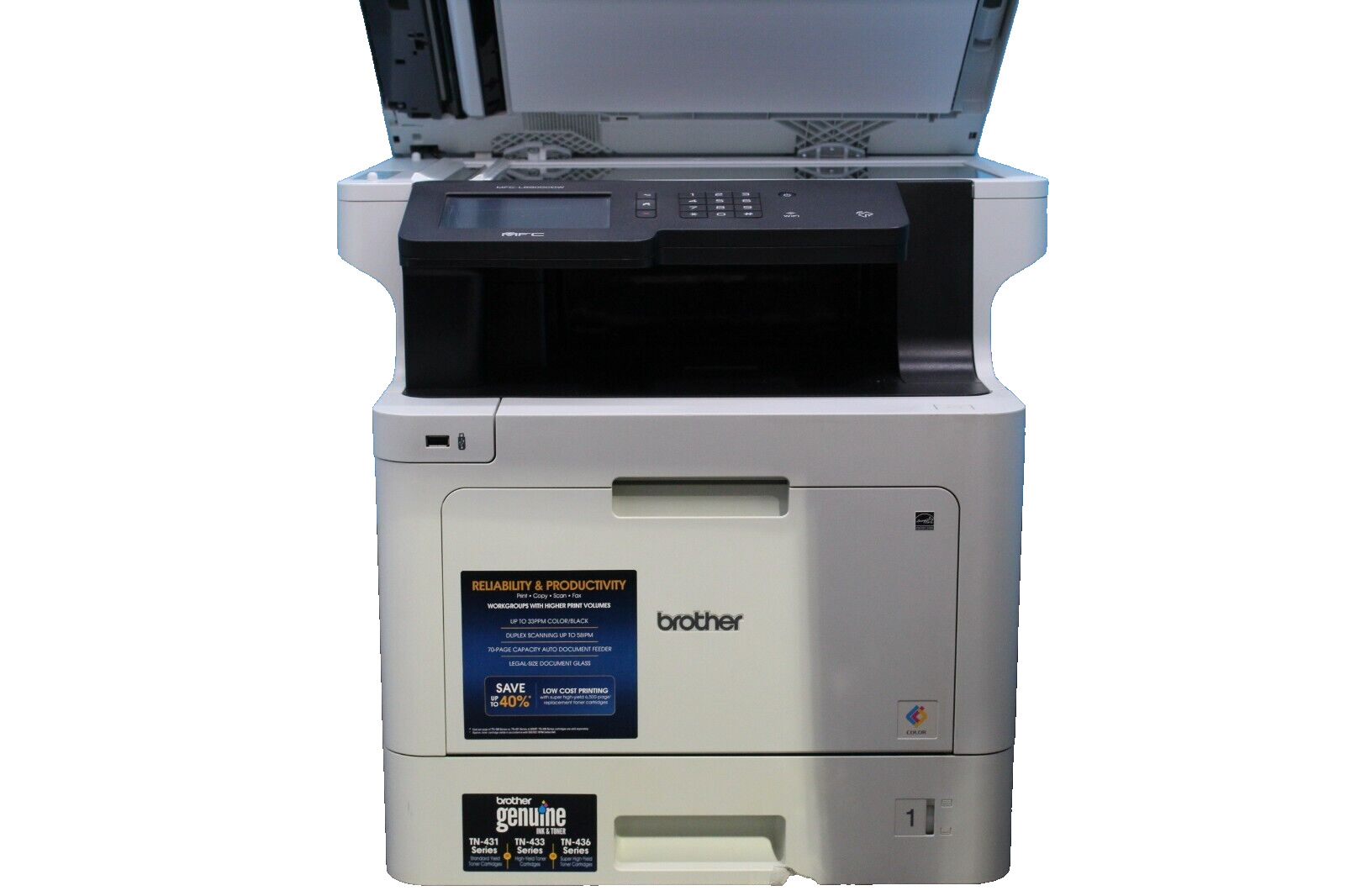 Brother MFC-L8900CDW Wireless Color All-In-One Laser Printer With Toner TESTED