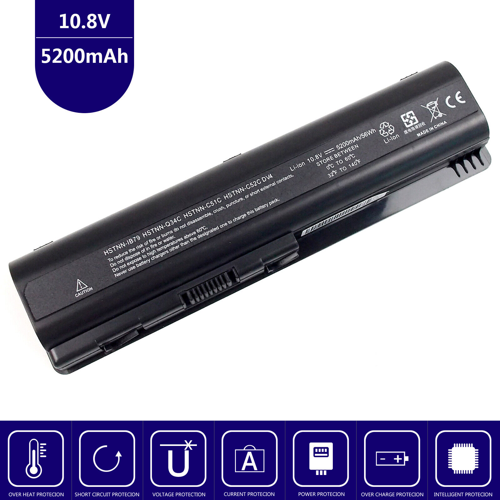 Battery for HP Compaq Presario CQ60-106XX CQ60-205EP CQ61-230EP CQ61-325SQ