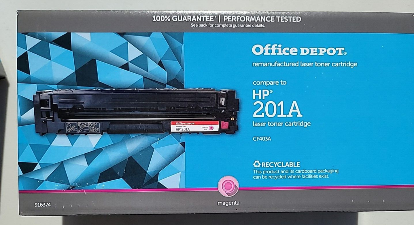 Office Depot Compare to HP201 Magenta Laser Jet Toner Cartridge CF403A M252DW