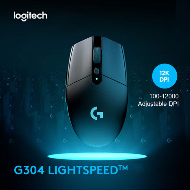 Brand New LOGITECH G304 Hero Sensor Lightspeed Wireless Gaming Mouse - Black