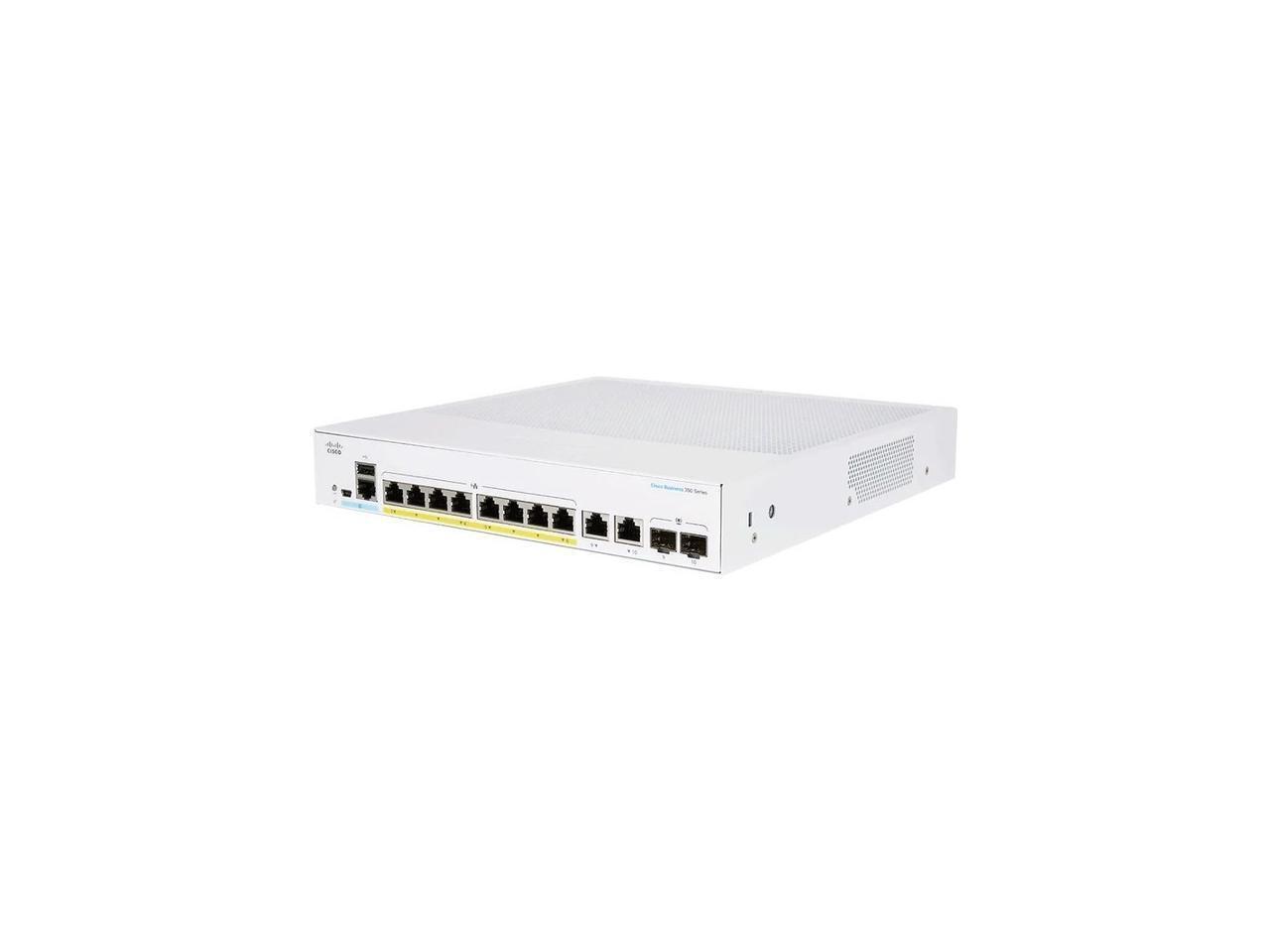 Cisco 250 CBS250-8FP-E-2G 8-Port Managed Ethernet Switch CBS2508FPE2GNA