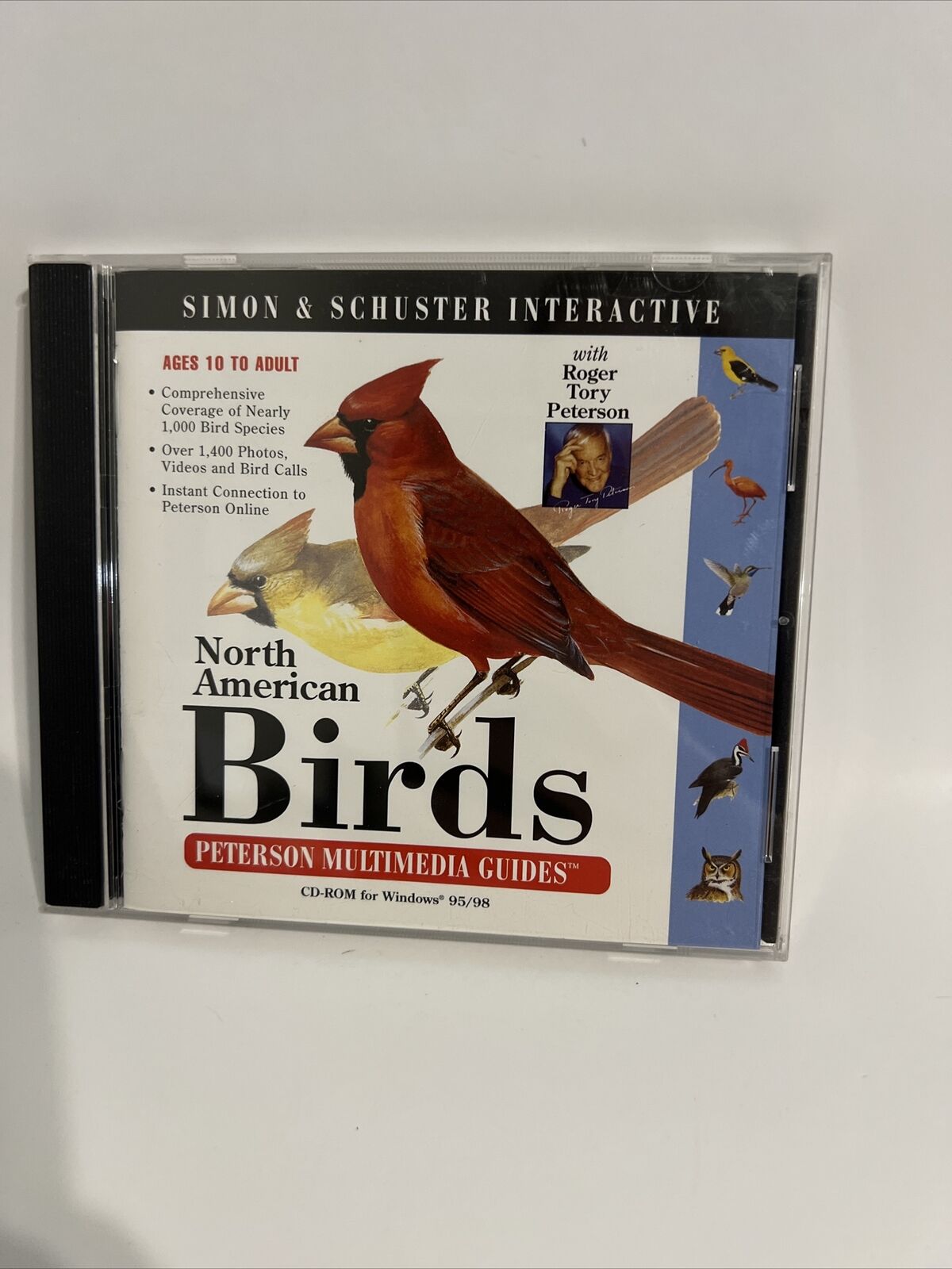 Simon & Schuster CD North American Birds w/ Roger Tory Peterson Win 95 & 98