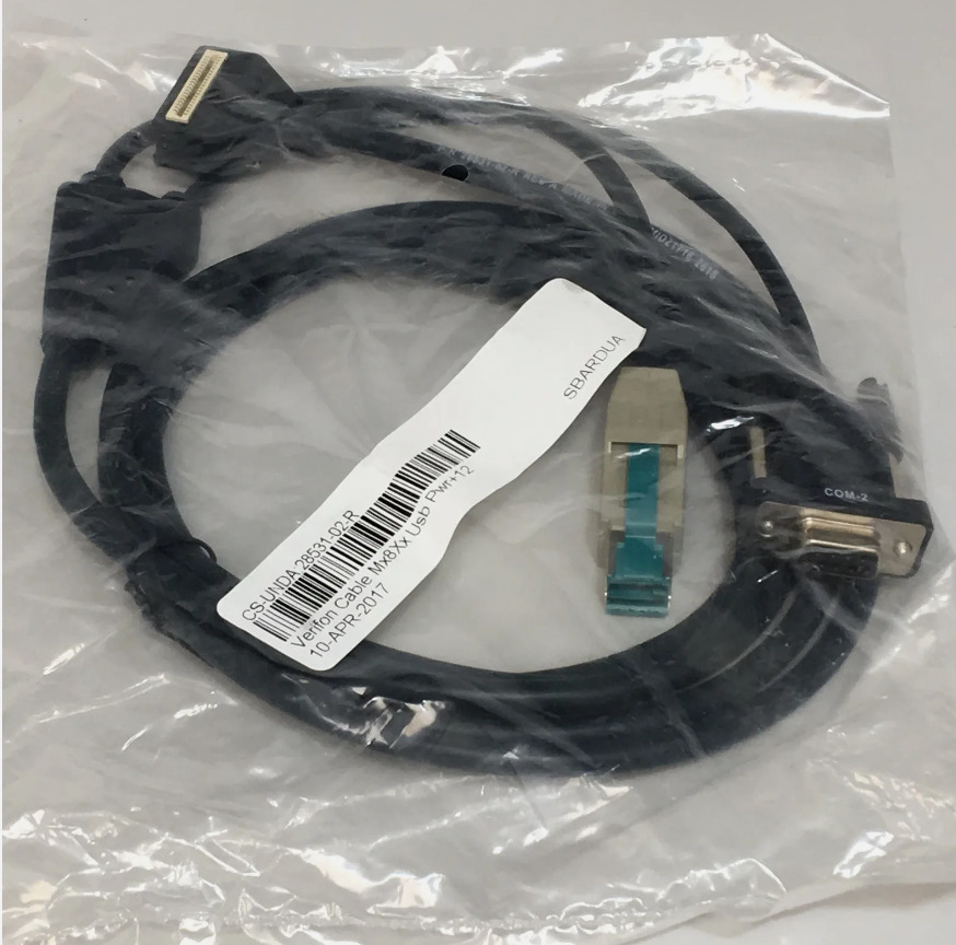 Verifone 28531-02-R Cable MX8XX USB PWR+12V DB9F COM2 2M Rohs
