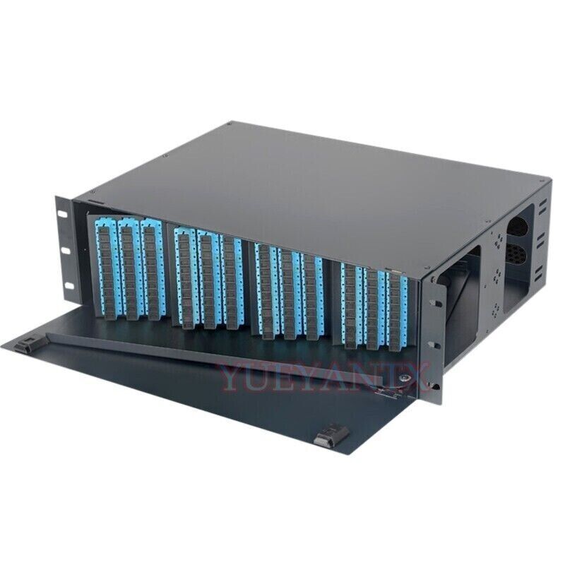 Revolving Fiber Optic Terminal Box 144 cores SC UPC Adapter Pigtail Patch Panel
