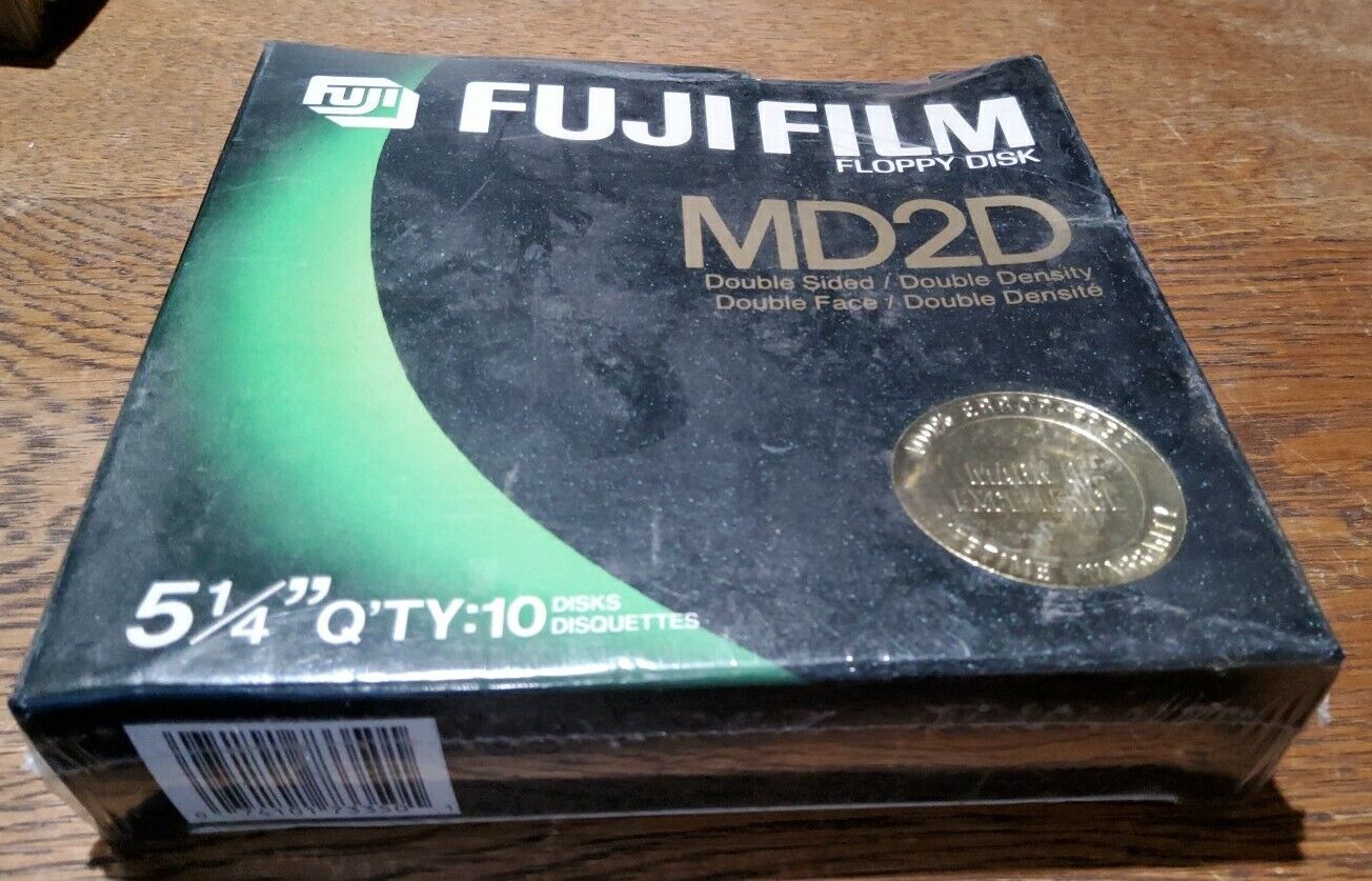 Fuji Film 5 1/4 Floppy Disc 10 New Old Stock