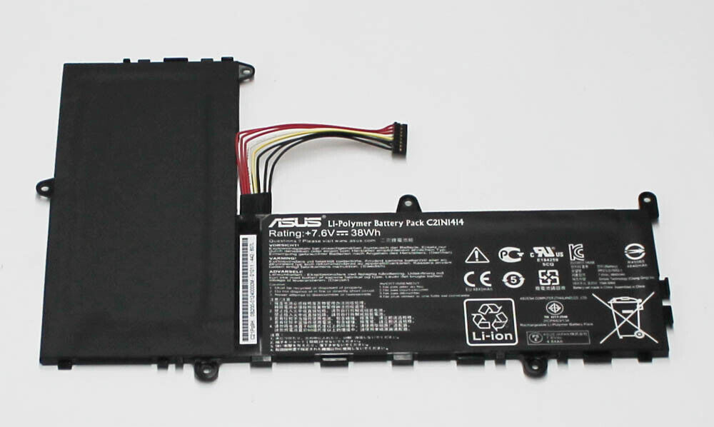 0B200-01240200 Asus Battery 7.6V 38Wh 4.84Ah Lg Poly C21N1414 \