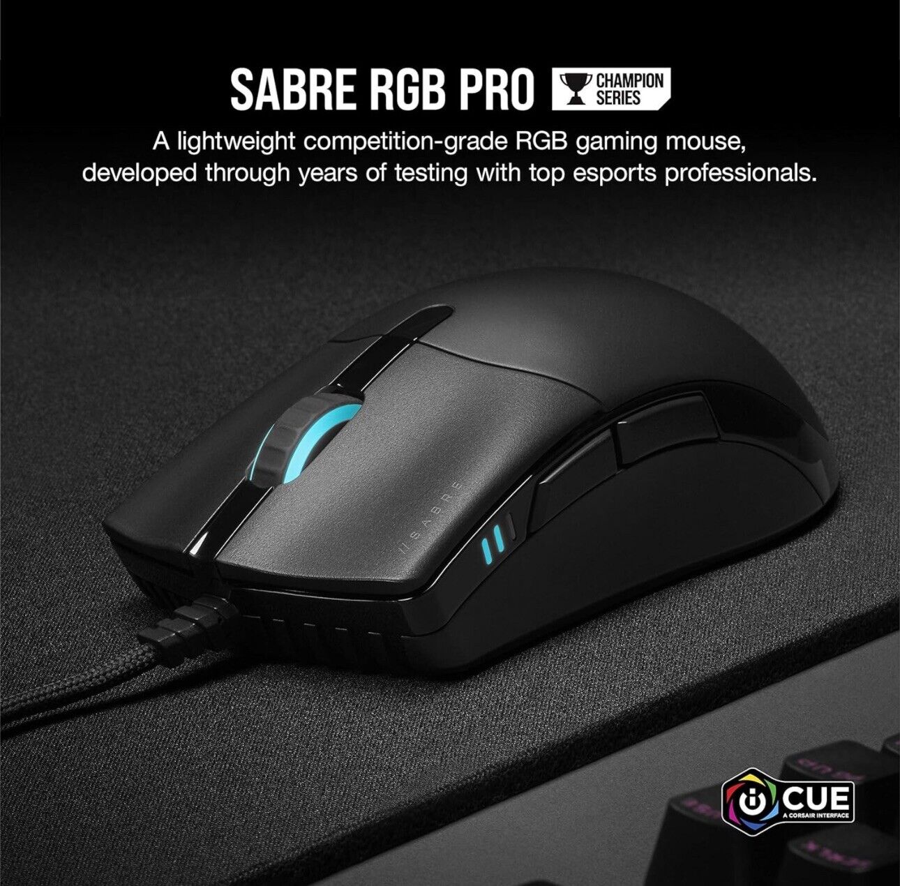 SABRE RGB PRO CHAMPION SERIES Ultra-Light FPS/MOBA Gaming Mouse