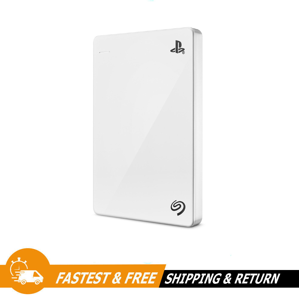 Seagate 2TB Game Drive White External Hard Drive for PS4 Systems, STGD2000102
