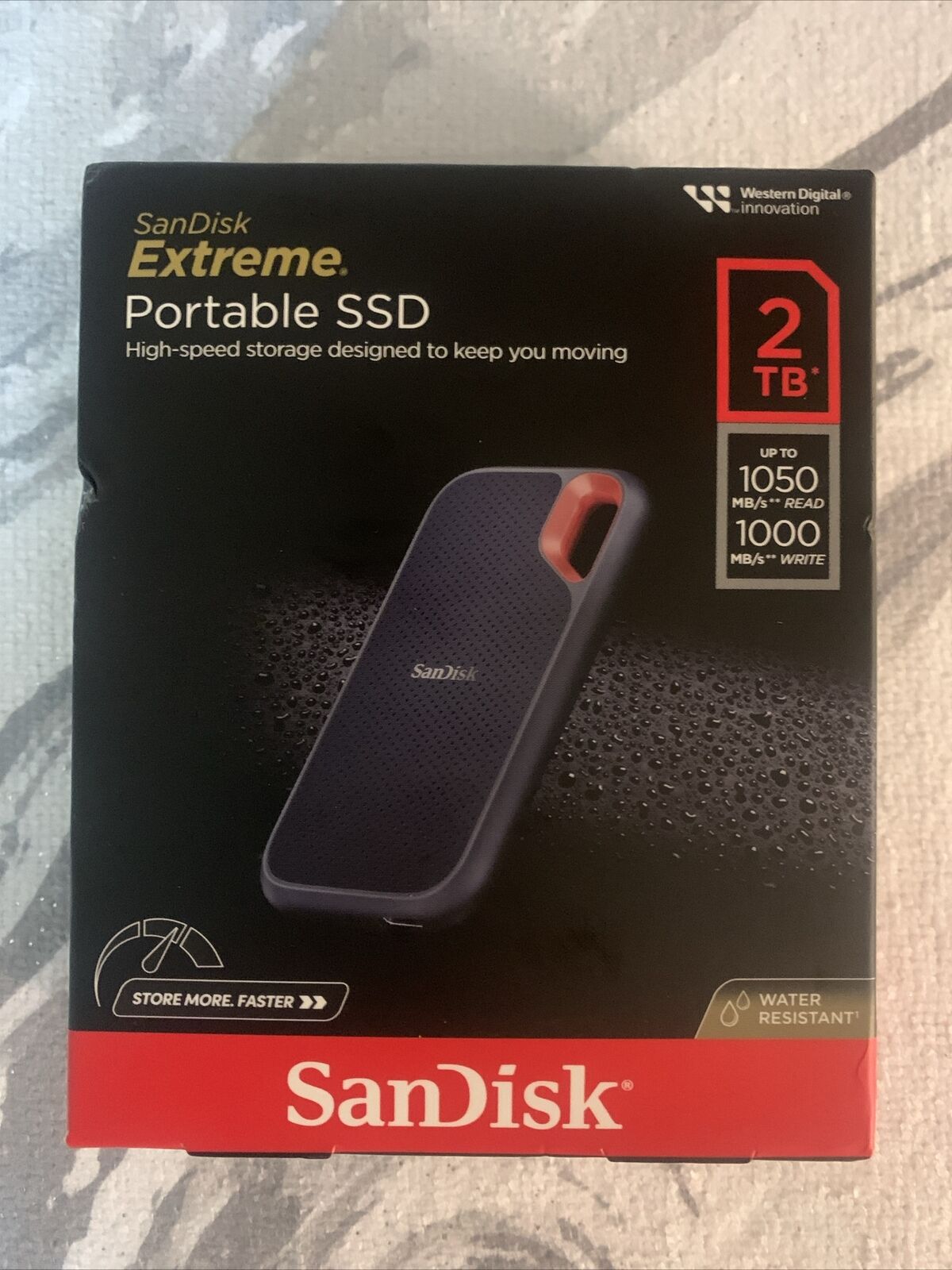 SANDISK EXTREME PORTABLE SSD 2TB SDSSDE61-2T00-AW25 Solid State Drive BRAND NEW