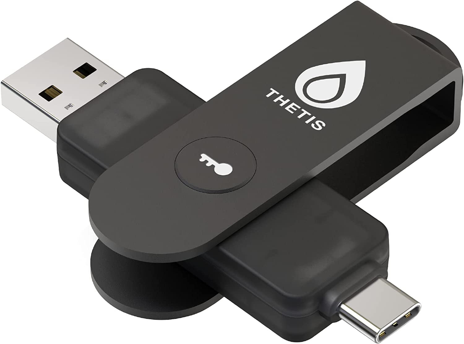 Pro FIDO2 Security Key, Two-Factor Authentication NFC Security Key, Dual USB Por