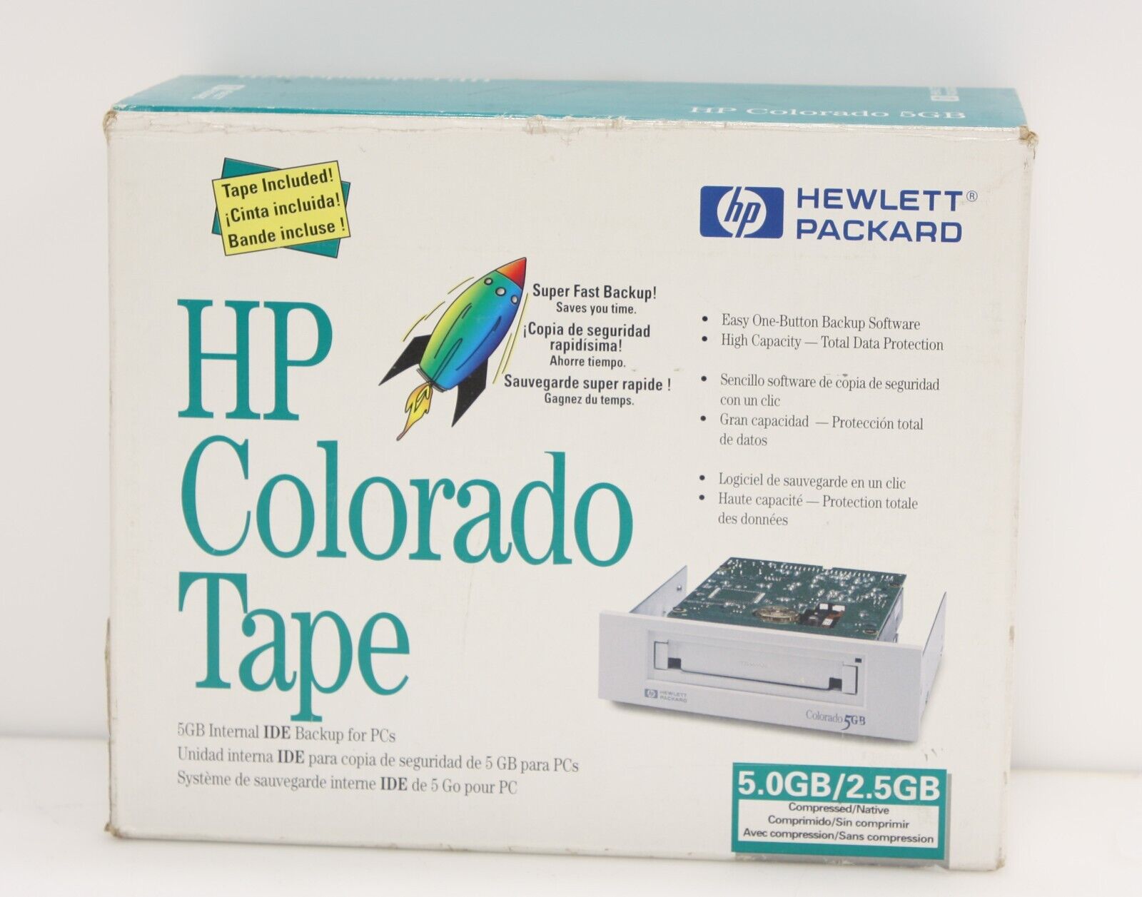 Vintage Hewlett Packard HP Travan Colorado 5GB Internal IDE Tape Drive XXGBi.