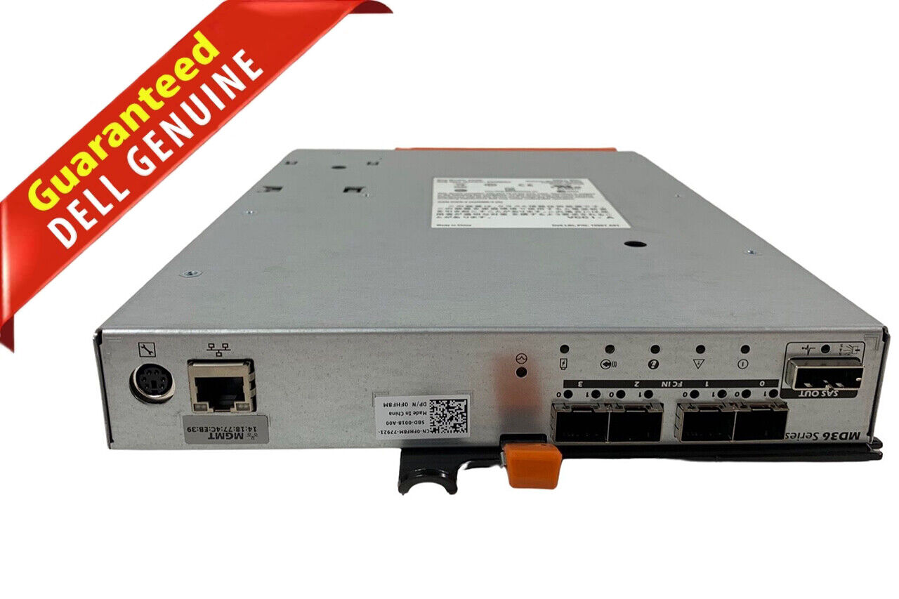 Dell PowerVault MD3600f MD3620f 4GB Cache 8G SFP+ Fibre Channel Controller FHF8M