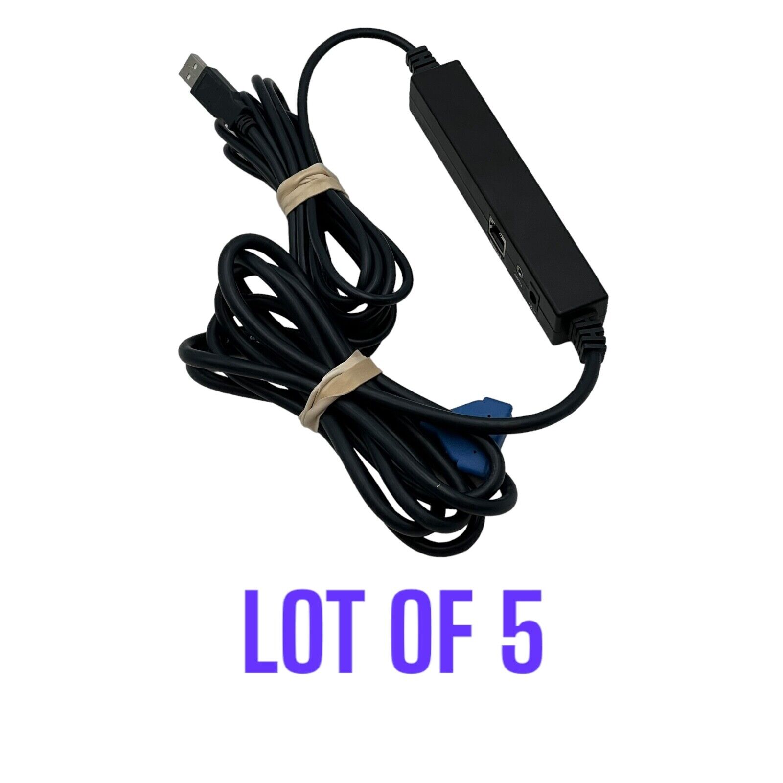 LOT OF 5 Verifone Blue Mx USB Cable P/N 23741-02-R Mx850 Mx860 Mx870 Mx915 Mx925
