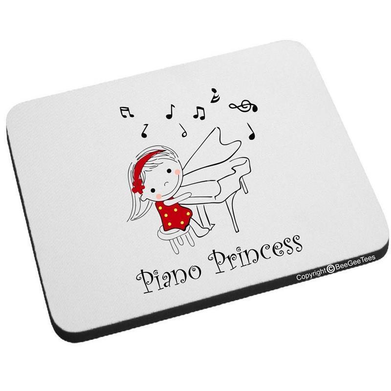  Beegeetees Piano Princess Funny Music Mouse Pad® PianoPrincess-MP 