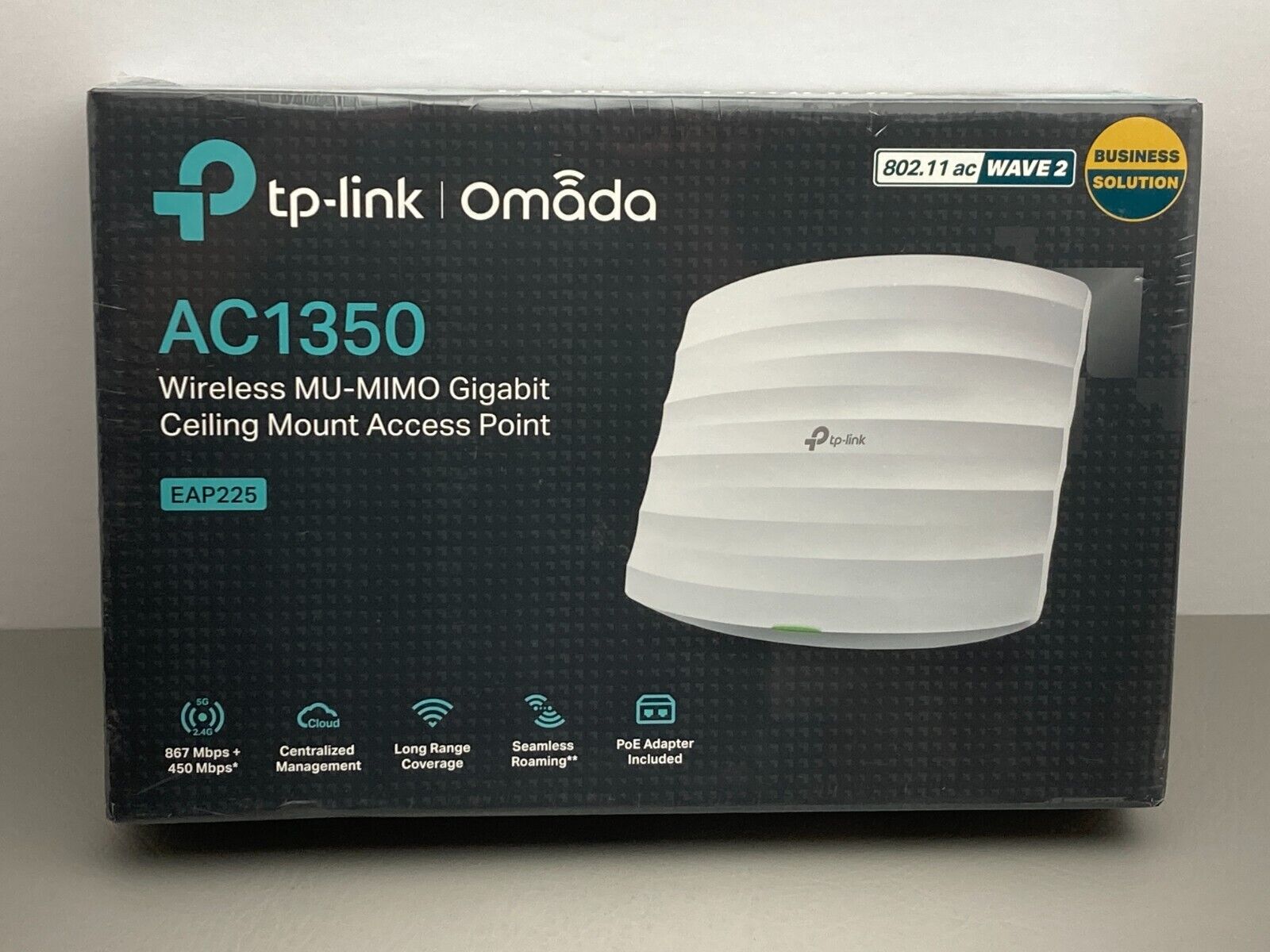 TP-Link Omada AC1350 Wireless MU-MIMO Gigabit Ceiling Mount Access Point EAP225