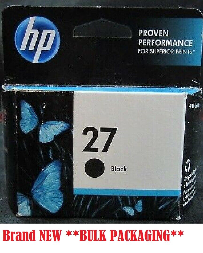 Genuine Original OEM HP 27 C8727AN Black Ink cartridge for Deskjet PSC Printer 