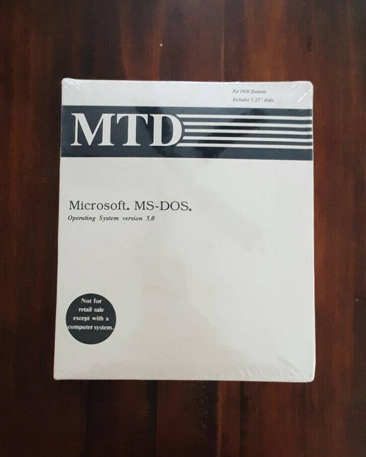 MTD Microsoft MS-DOS Operating System Version 5 on 5.25
