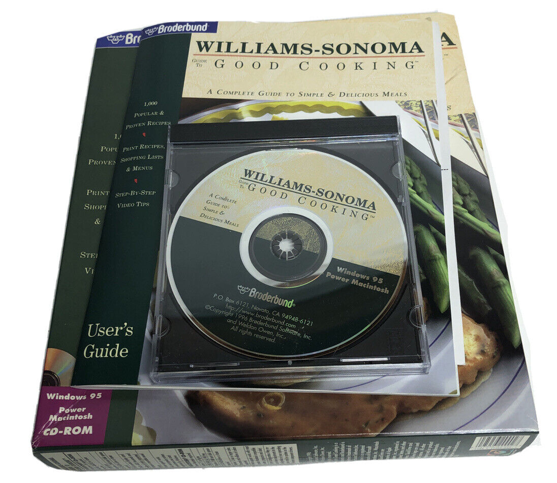 Broderbund Williams-Sonoma Guide To Good Cooking PC CD-ROM for Windows 95