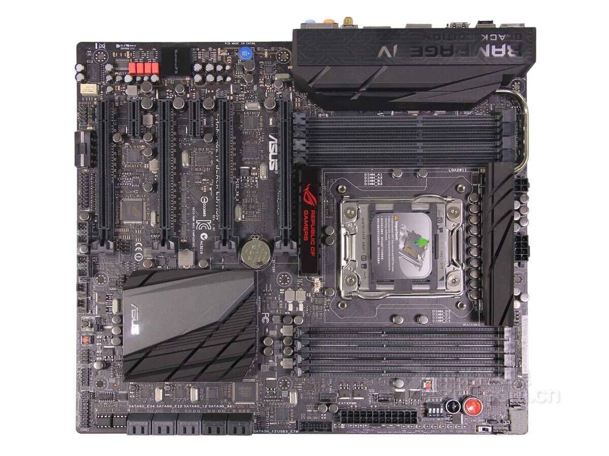 ASUS Rampage IV Black Edition Intel X79 DDR3 LGA 2011 E-ATX Motherboard