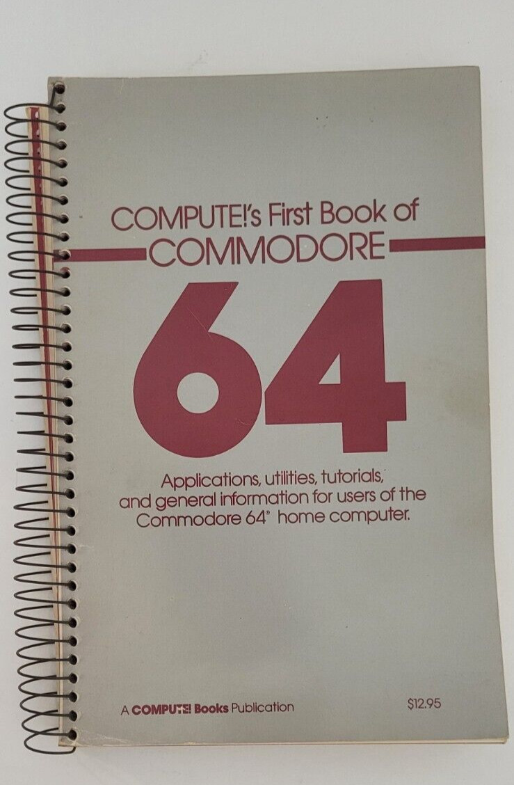 Compute's First Book of Commodore 64 Home Computer 1983 vintage manual