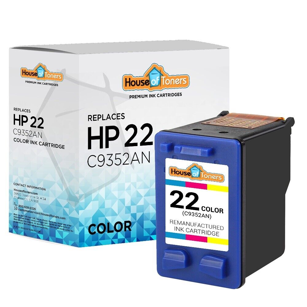 #22 Color Ink HP Deskjet D1420 D1430 D1445 D1455 D1460 D1468 D1470