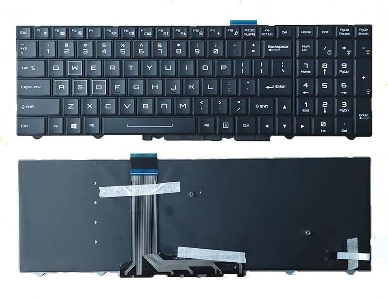 New Clevo P750ZM P750DM P750DM-G P750ZM-G P751DM-G P751ZM US Backlit keyboard