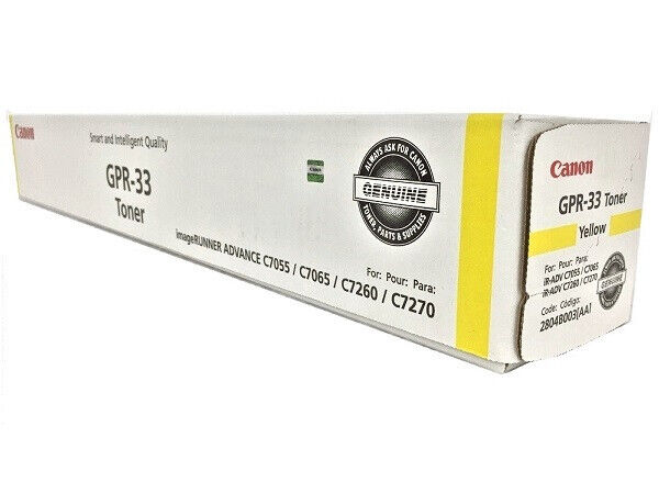 Canon GPR-33 Laser Toner Cartridge - Yellow (CNM2804B003AA) C7055 C7065 C7260