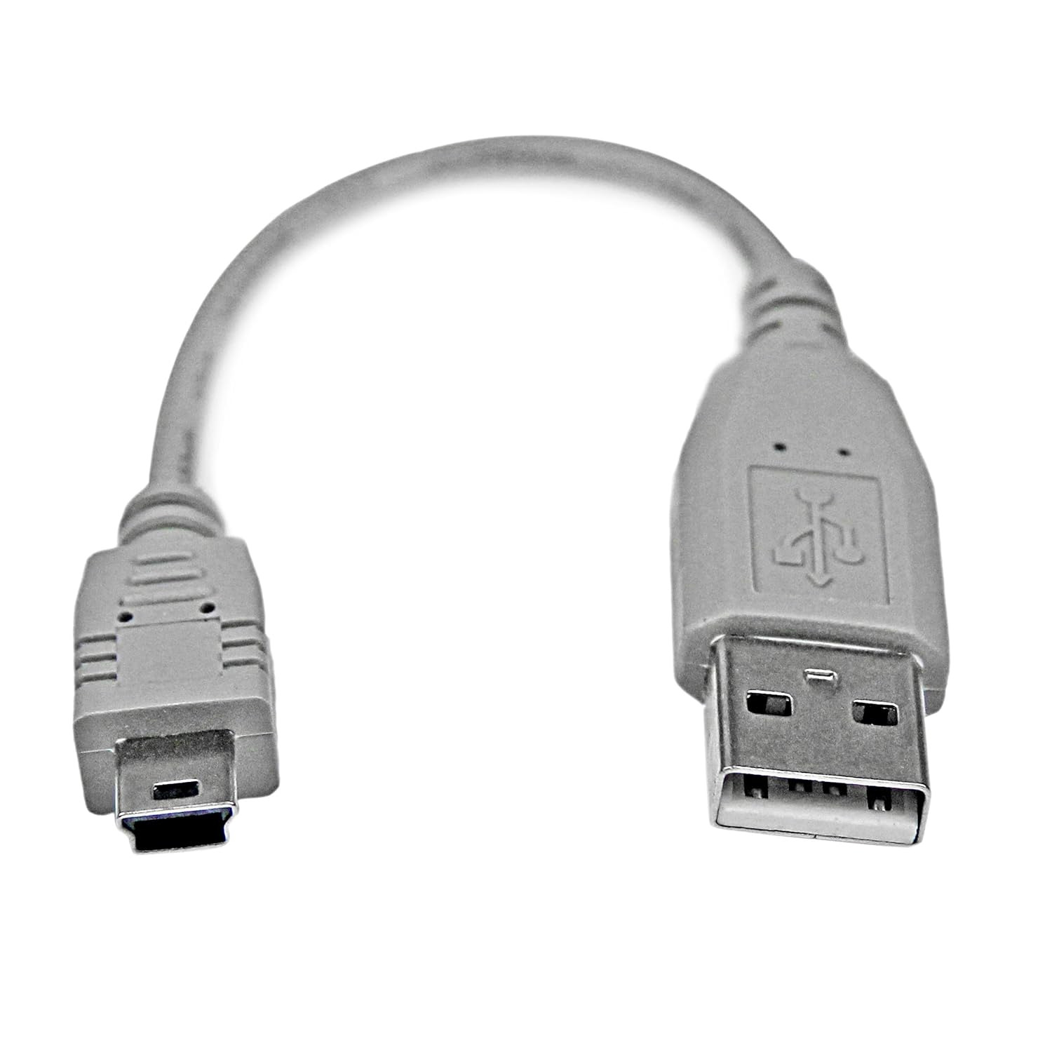 StarTech.com 6 in. USB to Mini USB Cable - USB 2.0 A to Mini B - Gray - Mini USB