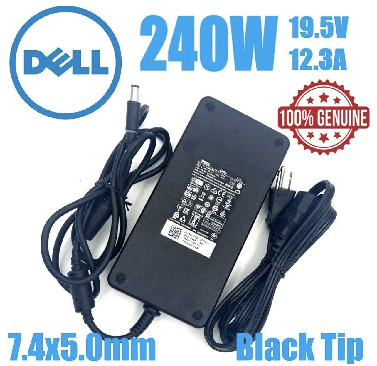 Dell Precision 7510 7710 M4700 M4800 M6400 M6800 240W AC Adapter Charger