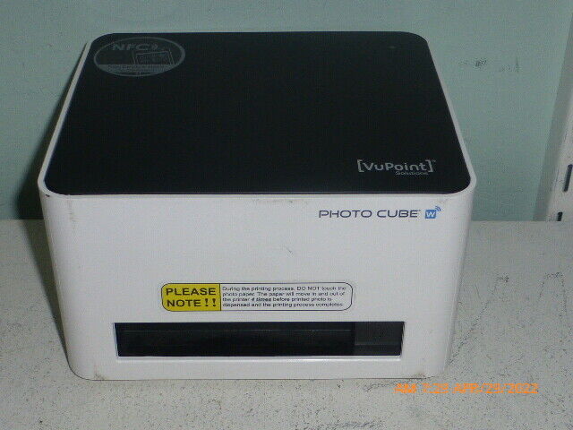VuPoint Solutions Photo CubeIPWF-P100-VP Wireless Smart Photo Printer NFC & WiFi