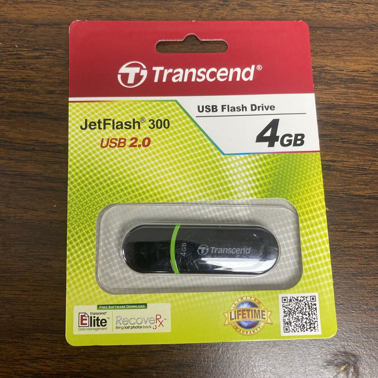 Transcend JetFlash 300 UDisk 4GB USB 2.0 Flash Drive Storage Memory Pen Stick