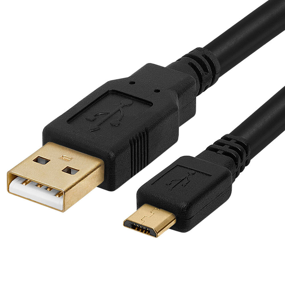 10 Feet Micro USB Cable USB A Male to Micro USB B Male Data Charger Cord - Black