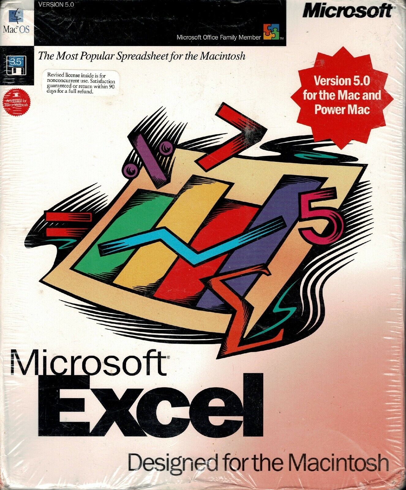 Microsoft Excel Version 5.0 For Mac and Power CIB 3.5