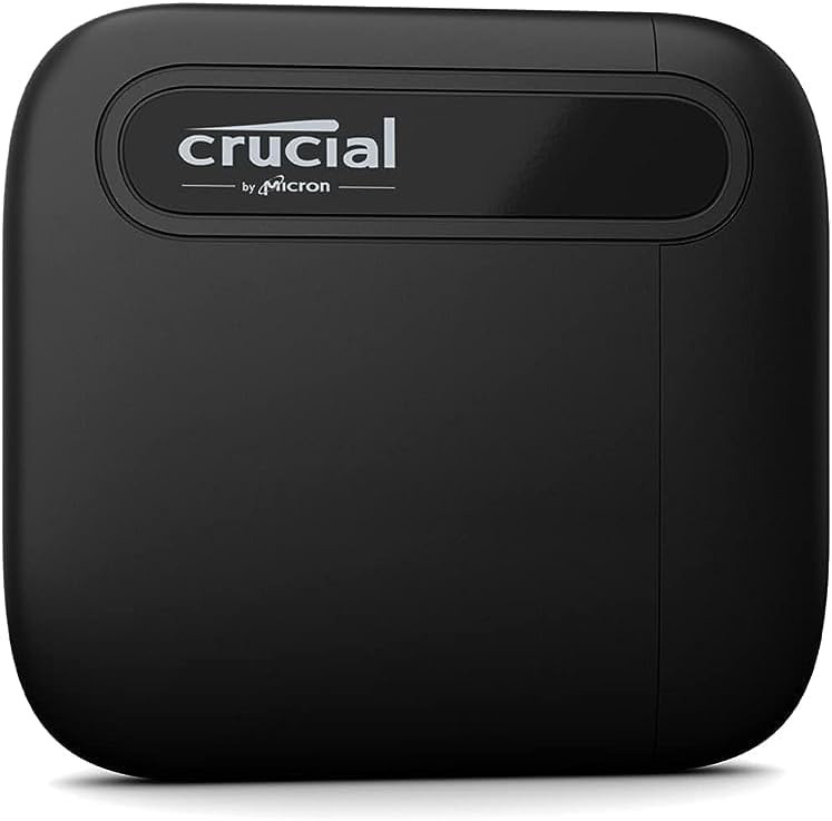 Crucial X6 1TB Portable SSD - Up to 800MB/s - PC and Mac - USB 3.2 USB-C Externa