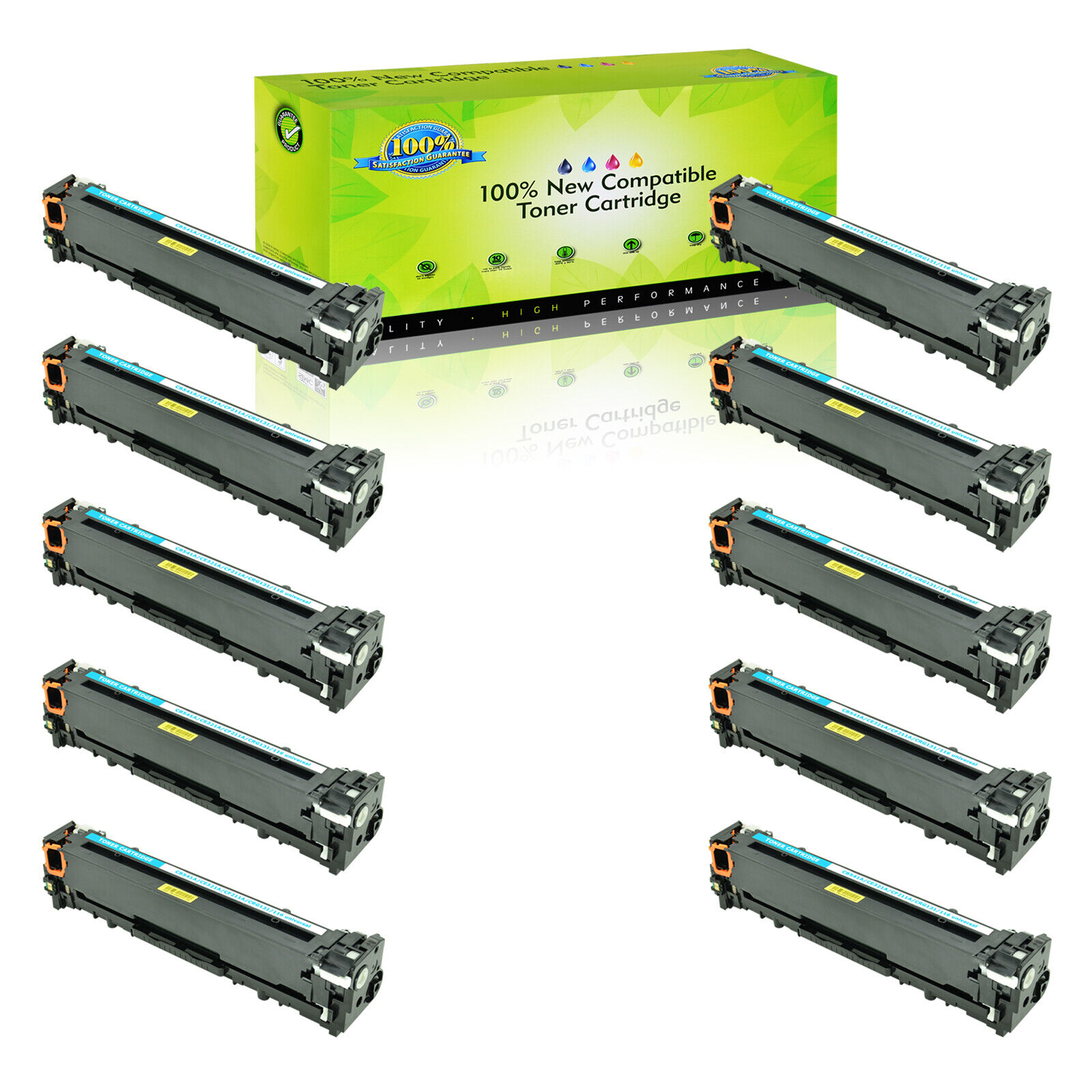 10PK CF211A 131A Cyan Toner for HP LaserJet Pro 200 MFP M276nw M251nw Printer
