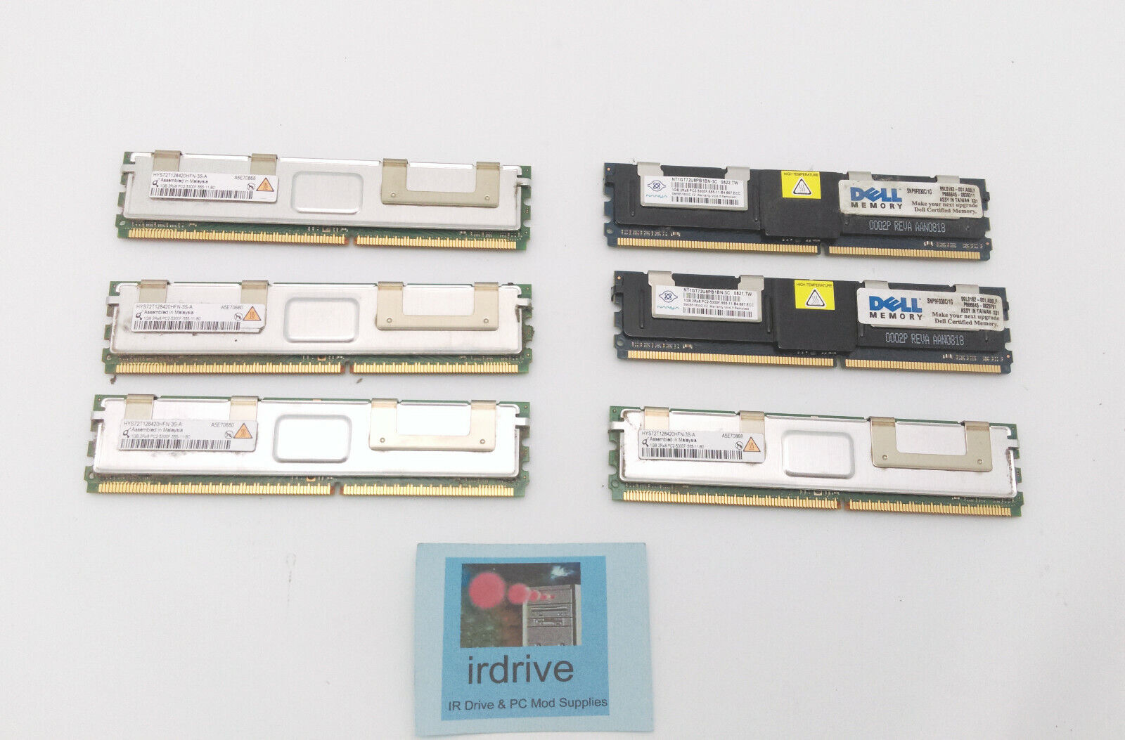6GB (1GBx6) 2Rx8 PC2-5300F DDR2 240-pin for Dell Precision 490 Server Memory Kit
