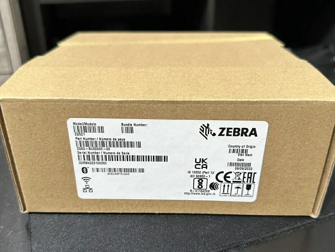 Zebra ZQ521 Direct Thermal Transfer Label Printer (ZQ52-BUE0010-00) 2022