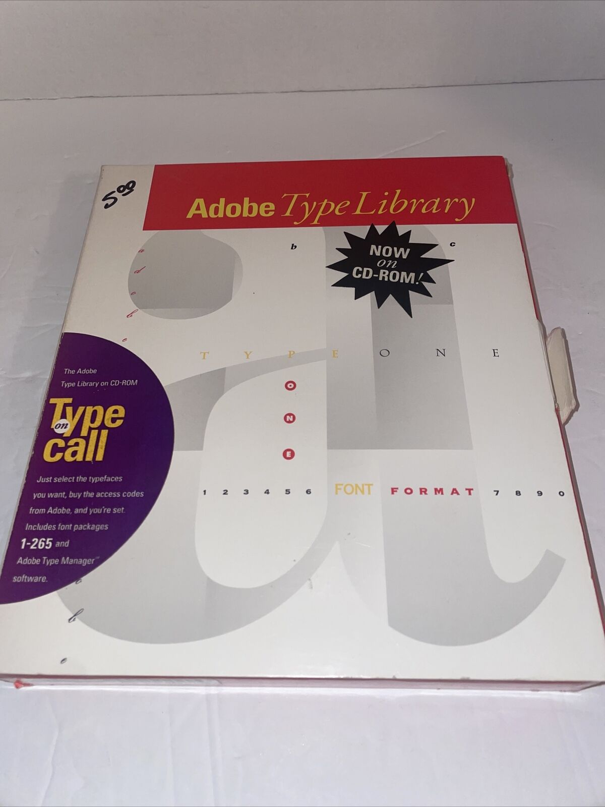 VINTAGE 1992 Adobe Type Library Type on Call Bundle Version 1-265 CD-ROM